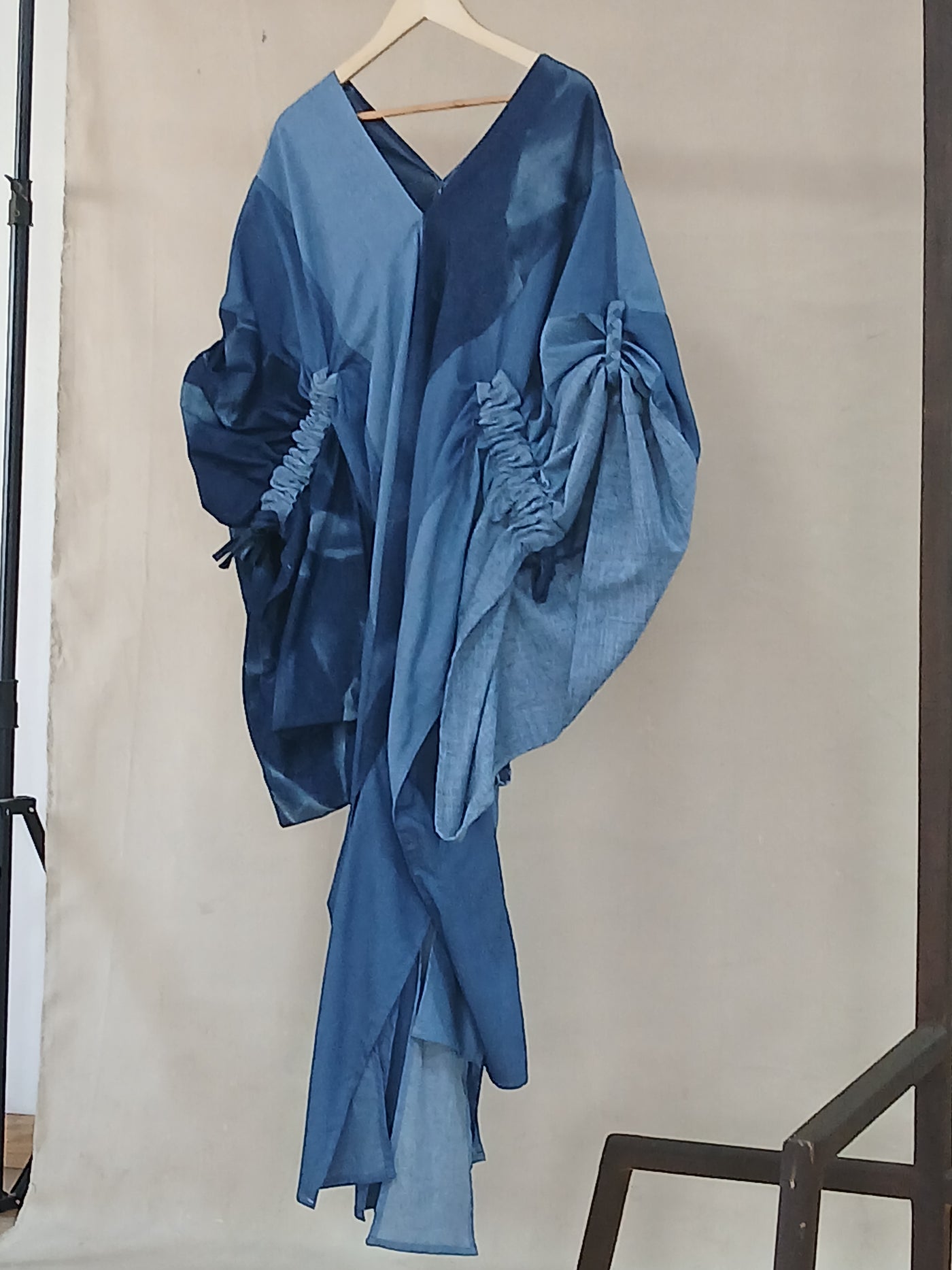 Denim Indigo and Two-Tone H-Idah Kaftan